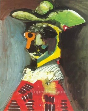 パブロ・ピカソ Painting - 男性の胸像 1970年 パブロ・ピカソ
